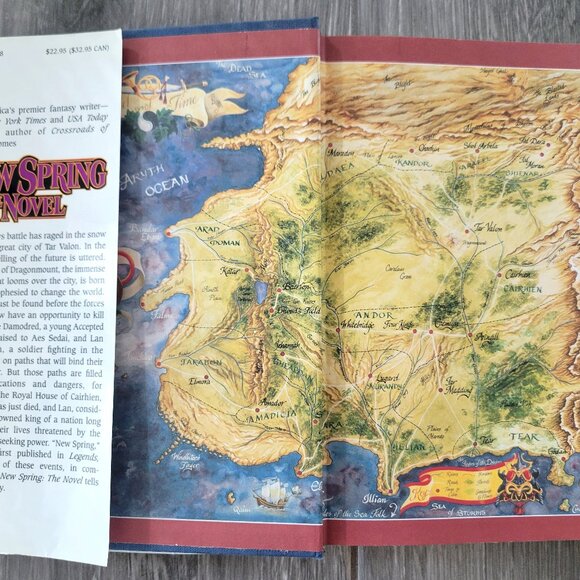 New Spring The Wheel of Time By Robert Jordan Hardcover 1st Edition 1st Printing - Picture 9 of 12